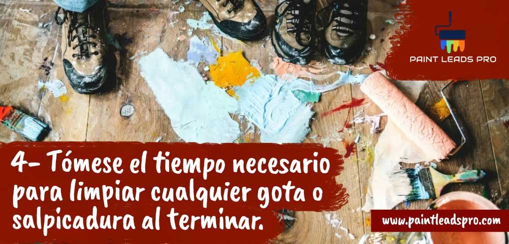 Tómese el tiempo necesario para limpiar cualquier gota o salpicadura al terminar.