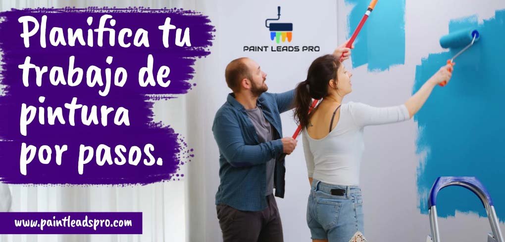 Planifica tu trabajo de pintura por pasos
