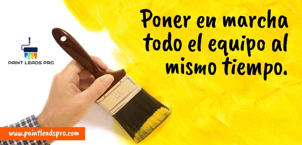 Poner en marcha todo el equipo al mismo tiempo.